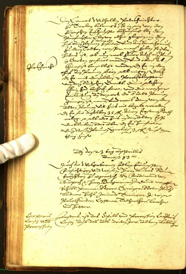 Civic Archives of Bozen-Bolzano - BOhisto Minutes of the council 1593 