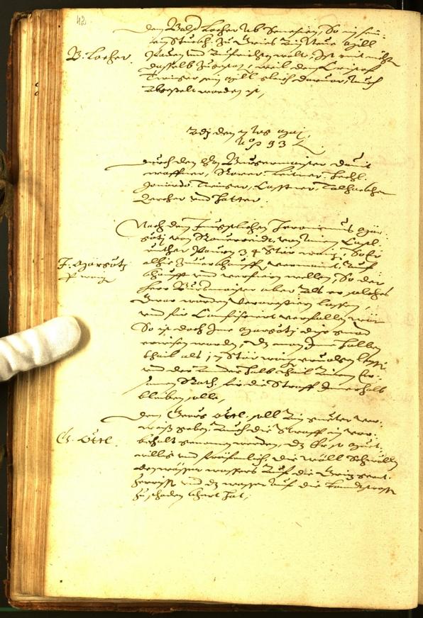 Civic Archives of Bozen-Bolzano - BOhisto Minutes of the council 1593 