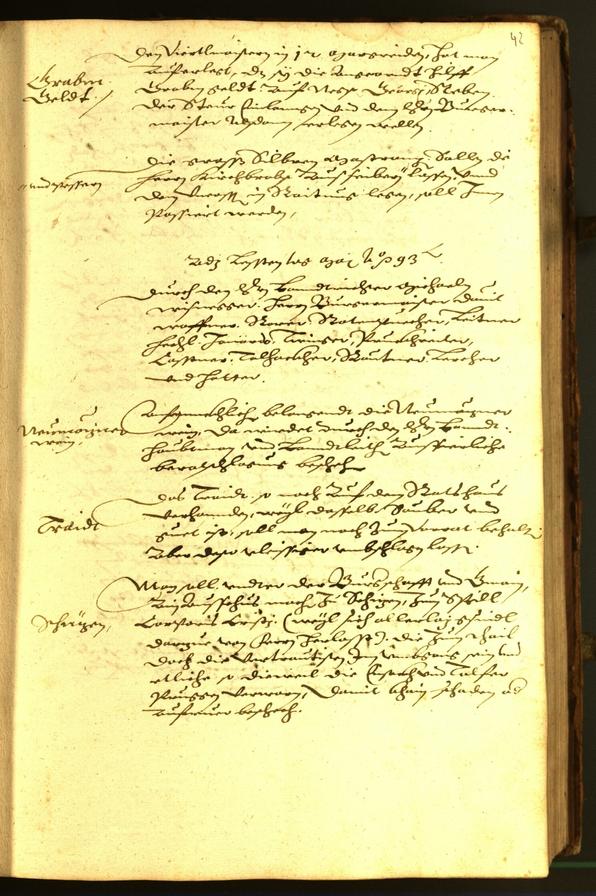 Civic Archives of Bozen-Bolzano - BOhisto Minutes of the council 1593 