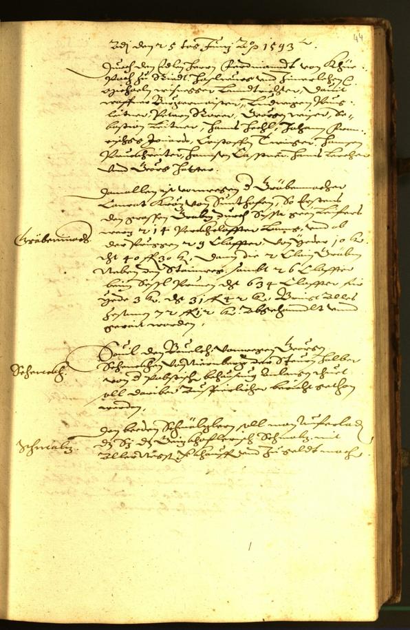 Civic Archives of Bozen-Bolzano - BOhisto Minutes of the council 1593 