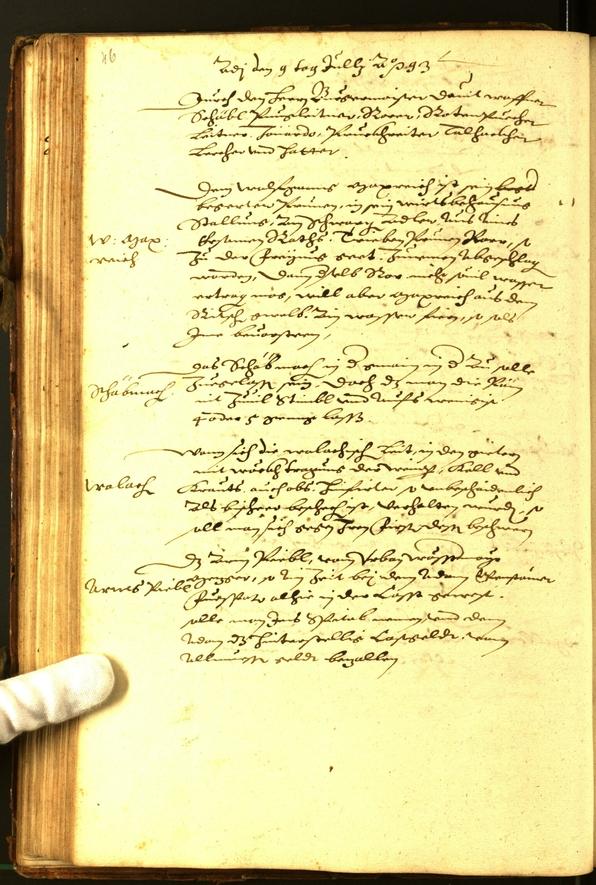 Civic Archives of Bozen-Bolzano - BOhisto Minutes of the council 1593 