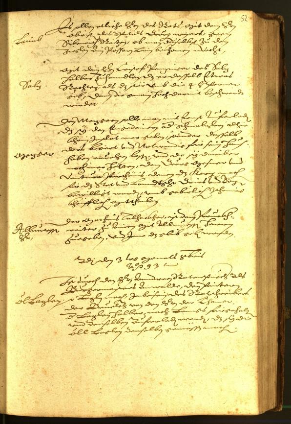 Civic Archives of Bozen-Bolzano - BOhisto Minutes of the council 1593 