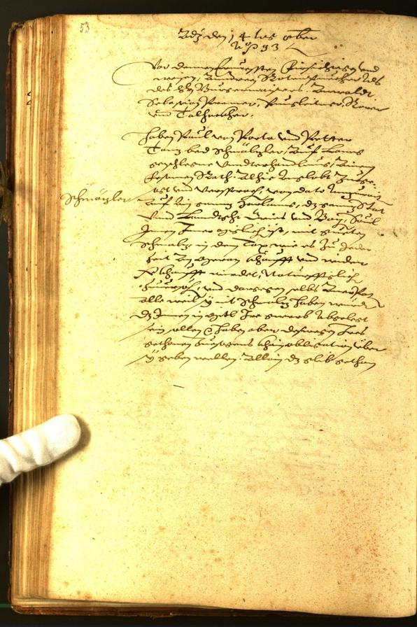 Stadtarchiv Bozen - BOhisto Ratsprotokoll 1593 