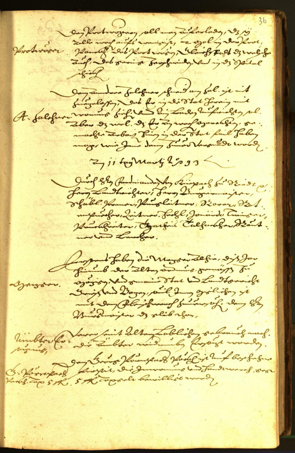 Archivio Storico della Città di Bolzano - BOhisto protocollo consiliare 1593 