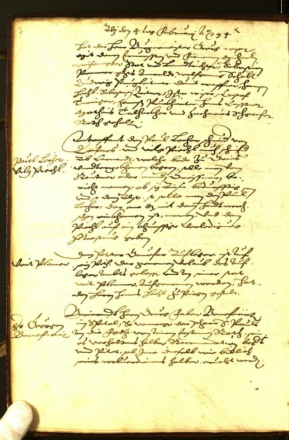 Civic Archives of Bozen-Bolzano - BOhisto Minutes of the council 1594 