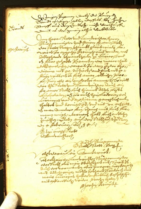 Archivio Storico della Città di Bolzano - BOhisto protocollo consiliare 1594 