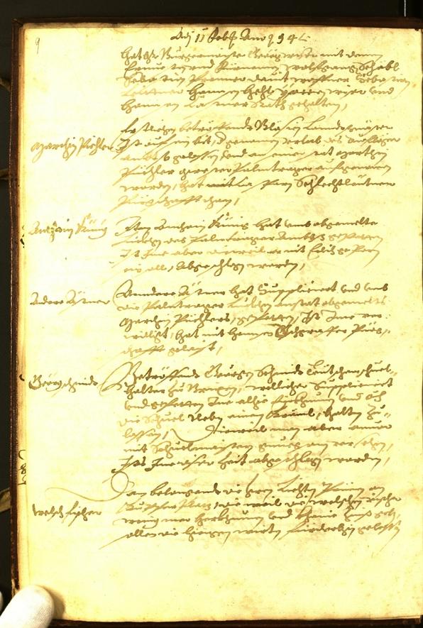 Civic Archives of Bozen-Bolzano - BOhisto Minutes of the council 1594 