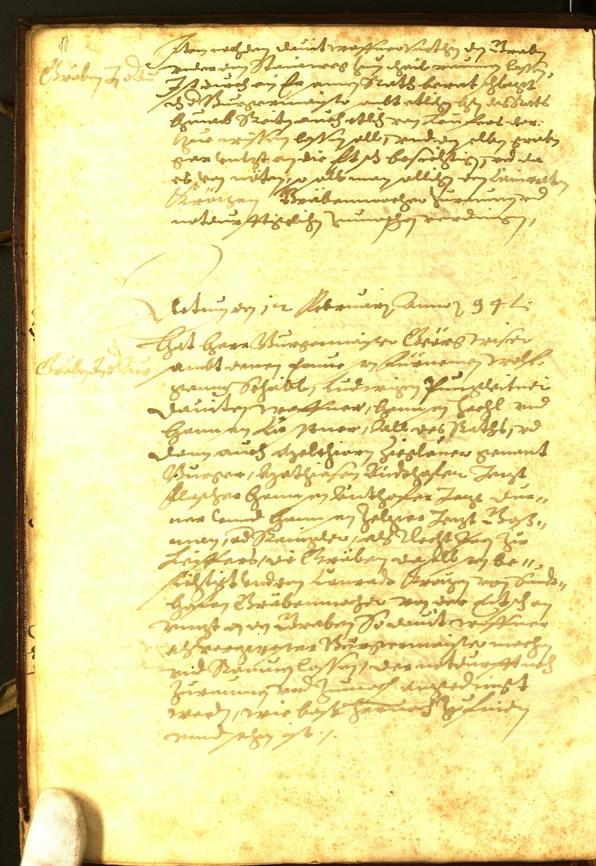 Archivio Storico della Città di Bolzano - BOhisto protocollo consiliare 1594 