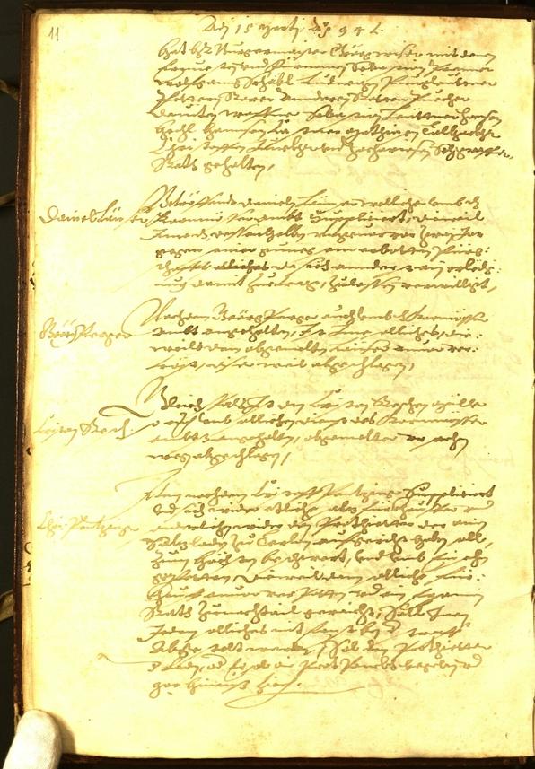 Civic Archives of Bozen-Bolzano - BOhisto Minutes of the council 1594 