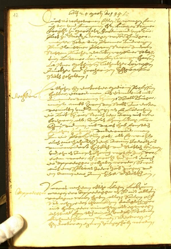 Civic Archives of Bozen-Bolzano - BOhisto Minutes of the council 1594 