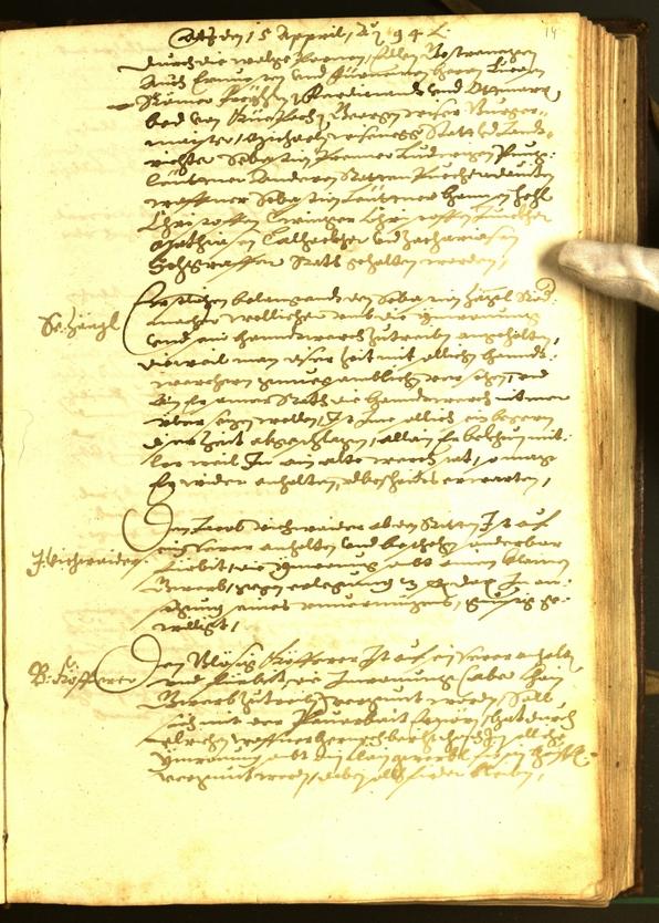 Civic Archives of Bozen-Bolzano - BOhisto Minutes of the council 1594 