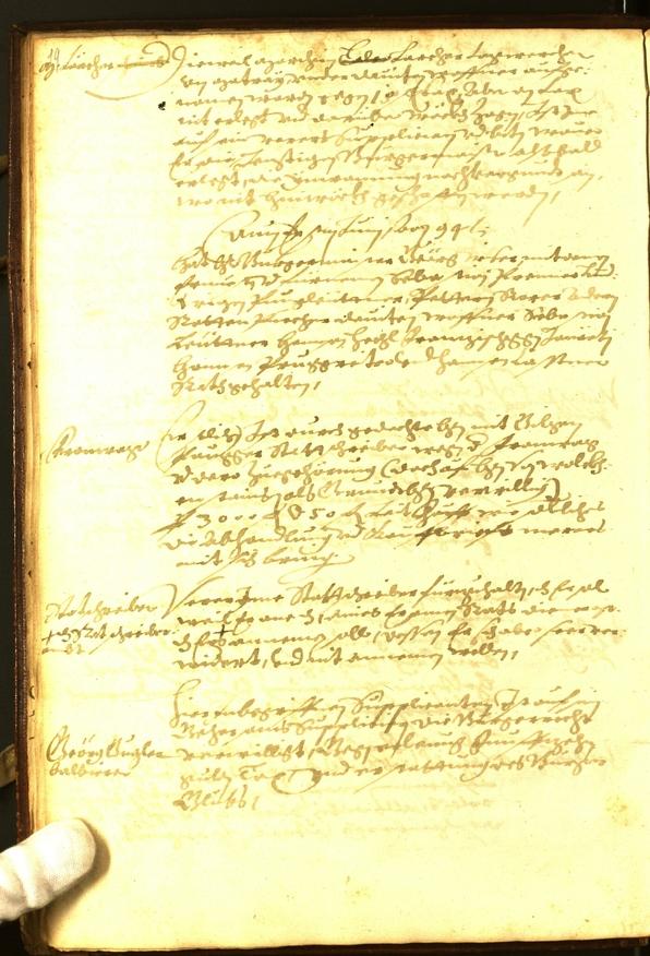 Civic Archives of Bozen-Bolzano - BOhisto Minutes of the council 1594 