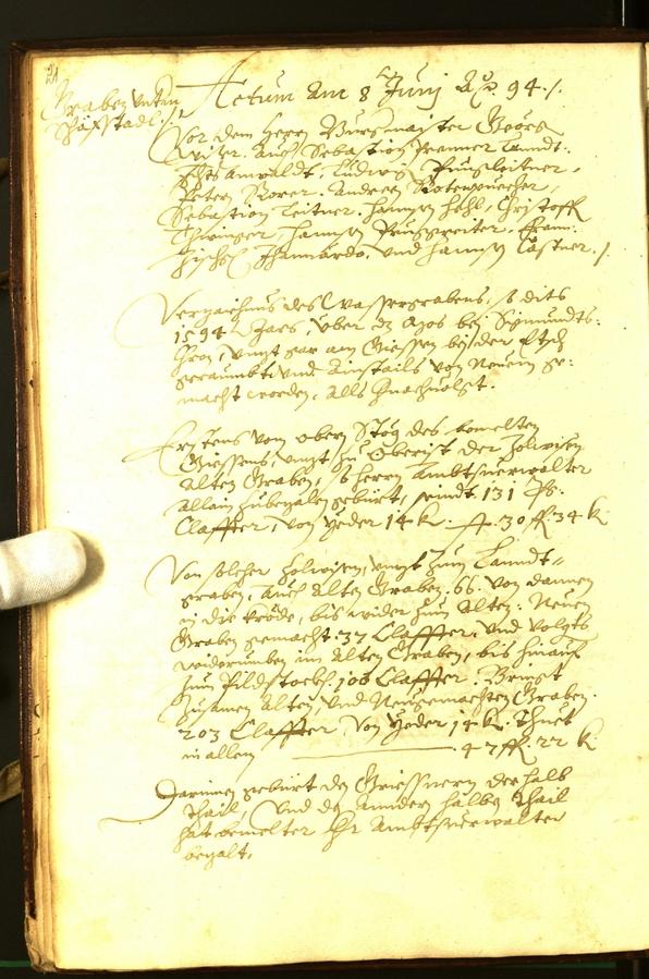 Archivio Storico della Città di Bolzano - BOhisto protocollo consiliare 1594 