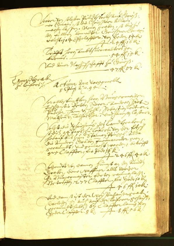 Archivio Storico della Città di Bolzano - BOhisto protocollo consiliare 1594 