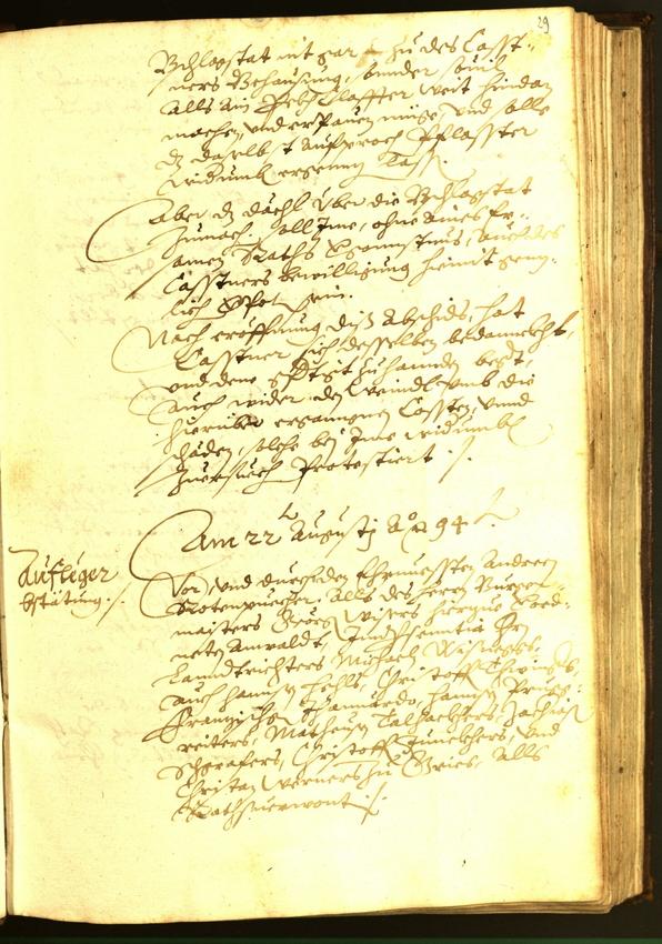 Civic Archives of Bozen-Bolzano - BOhisto Minutes of the council 1594 