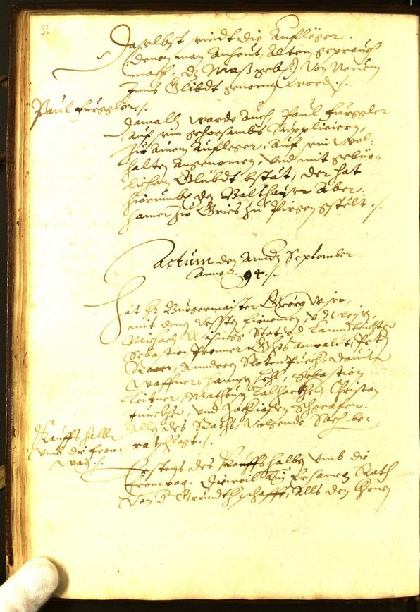 Archivio Storico della Città di Bolzano - BOhisto protocollo consiliare 1594 