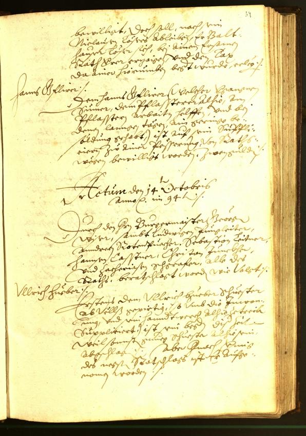 Civic Archives of Bozen-Bolzano - BOhisto Minutes of the council 1594 