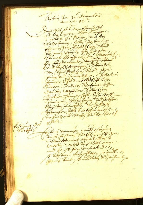 Civic Archives of Bozen-Bolzano - BOhisto Minutes of the council 1594 