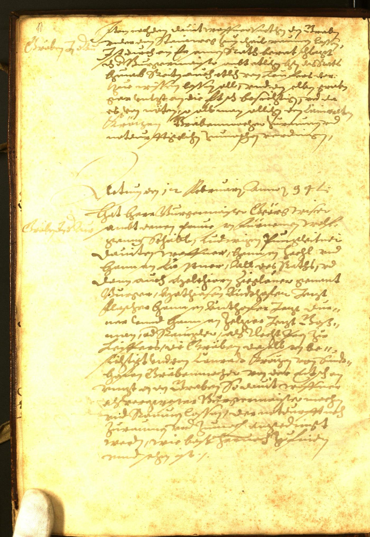 Stadtarchiv Bozen - BOhisto Ratsprotokoll 1594 