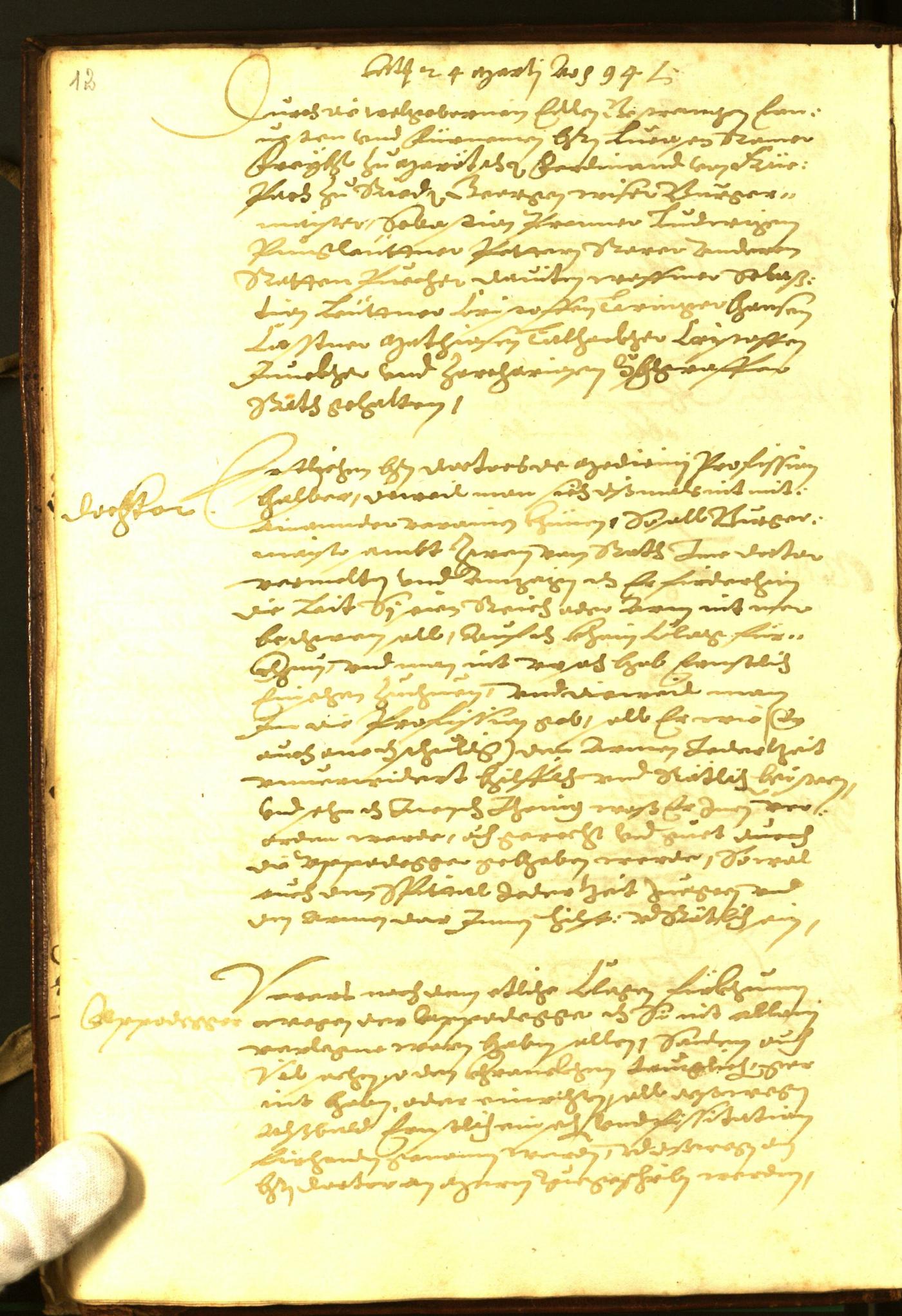 Civic Archives of Bozen-Bolzano - BOhisto Minutes of the council 1594 