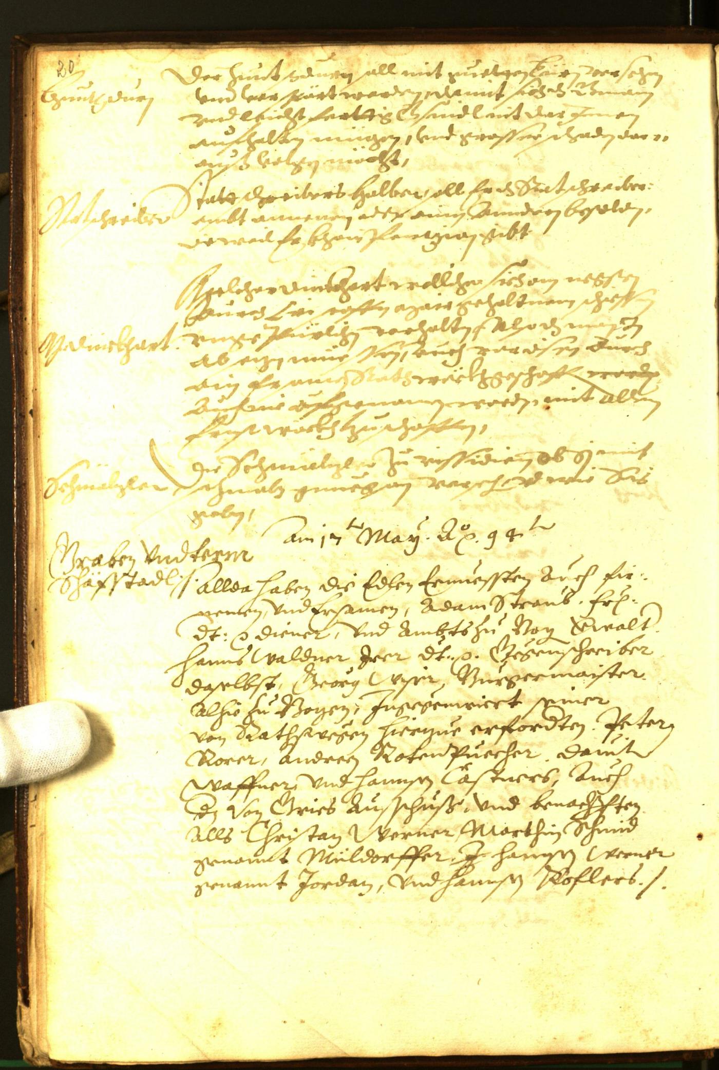 Civic Archives of Bozen-Bolzano - BOhisto Minutes of the council 1594 