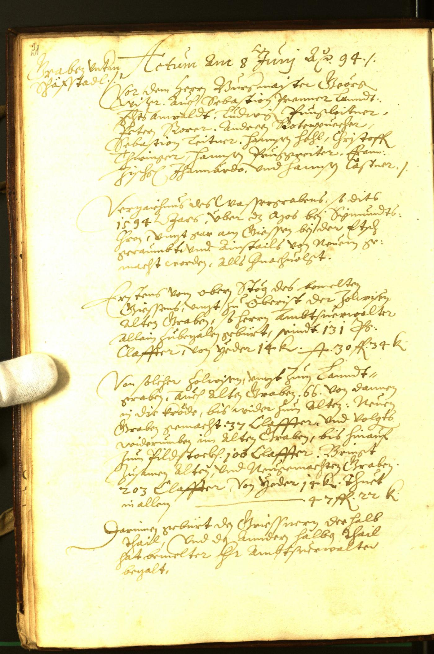 Civic Archives of Bozen-Bolzano - BOhisto Minutes of the council 1594 