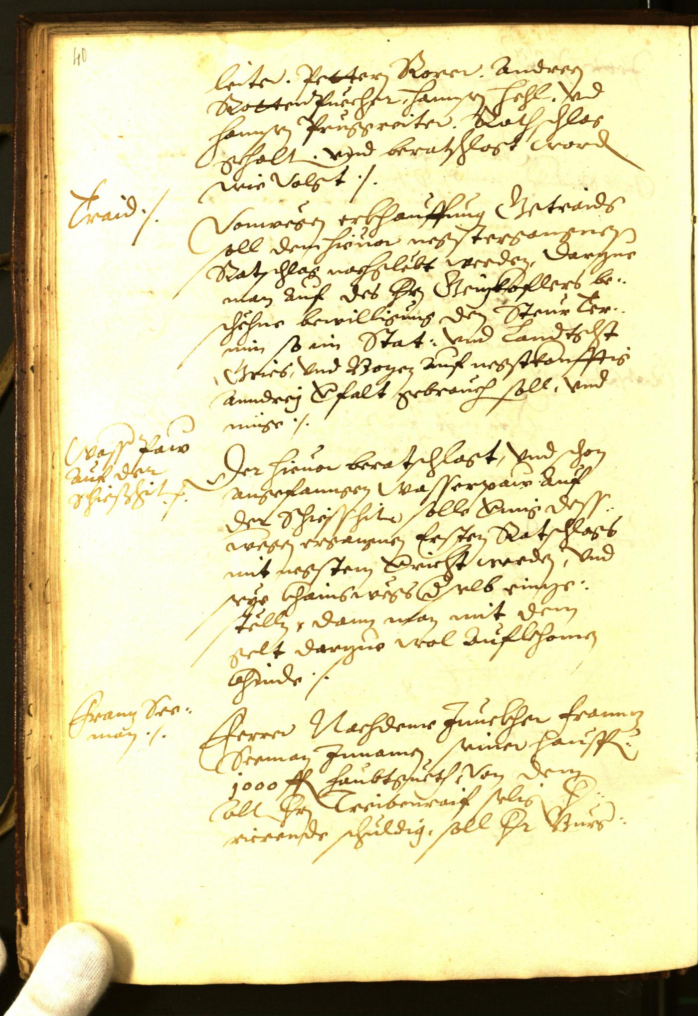 Civic Archives of Bozen-Bolzano - BOhisto Minutes of the council 1594 