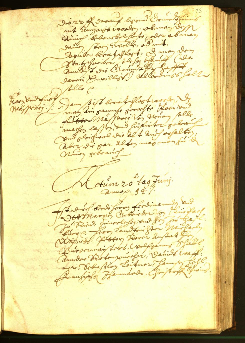 Civic Archives of Bozen-Bolzano - BOhisto Minutes of the council 1594 