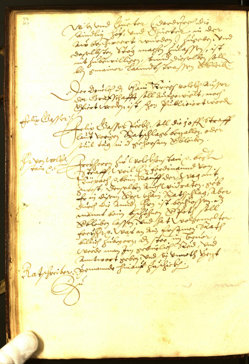 Civic Archives of Bozen-Bolzano - BOhisto Minutes of the council 1594 