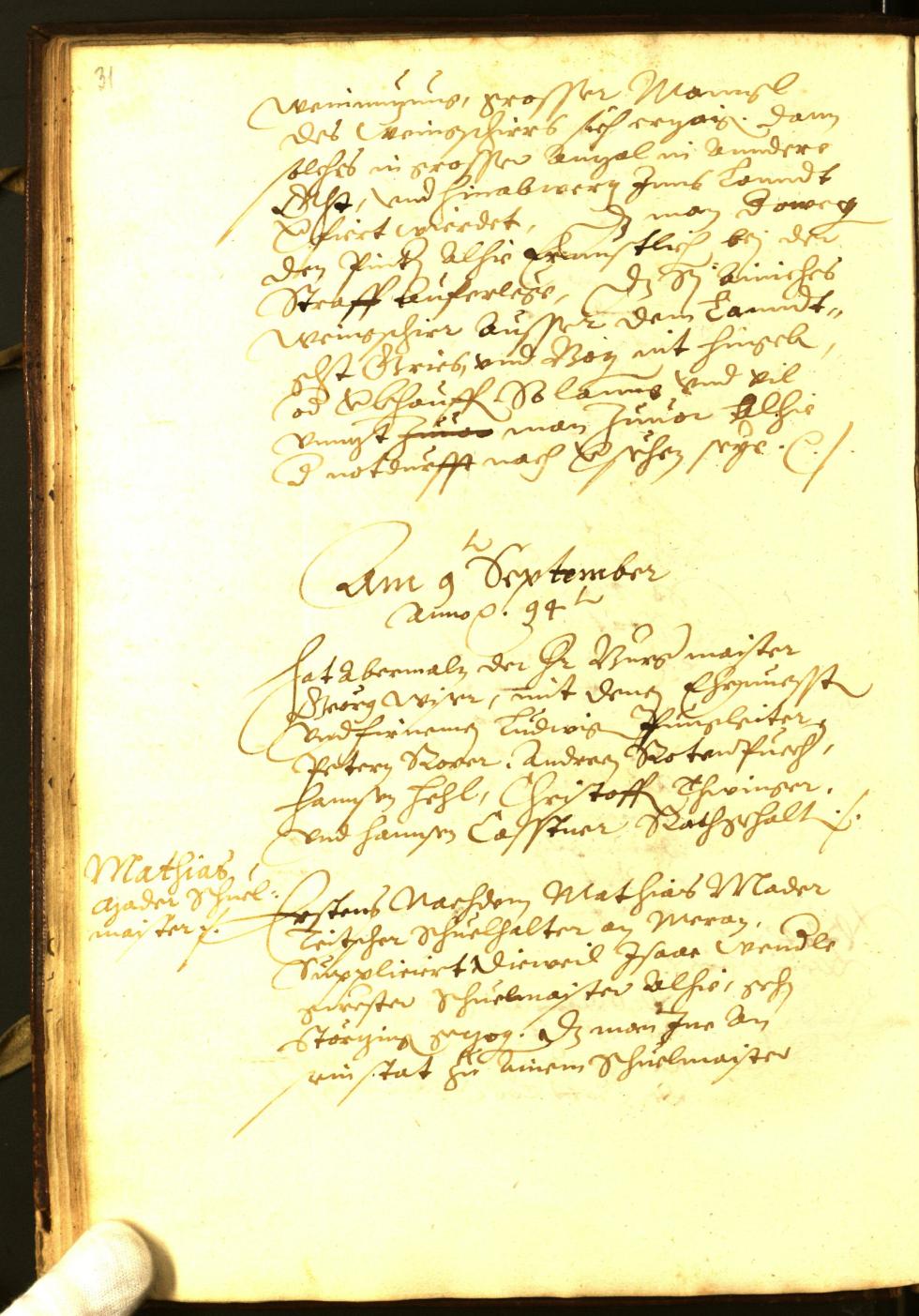 Civic Archives of Bozen-Bolzano - BOhisto Minutes of the council 1594 