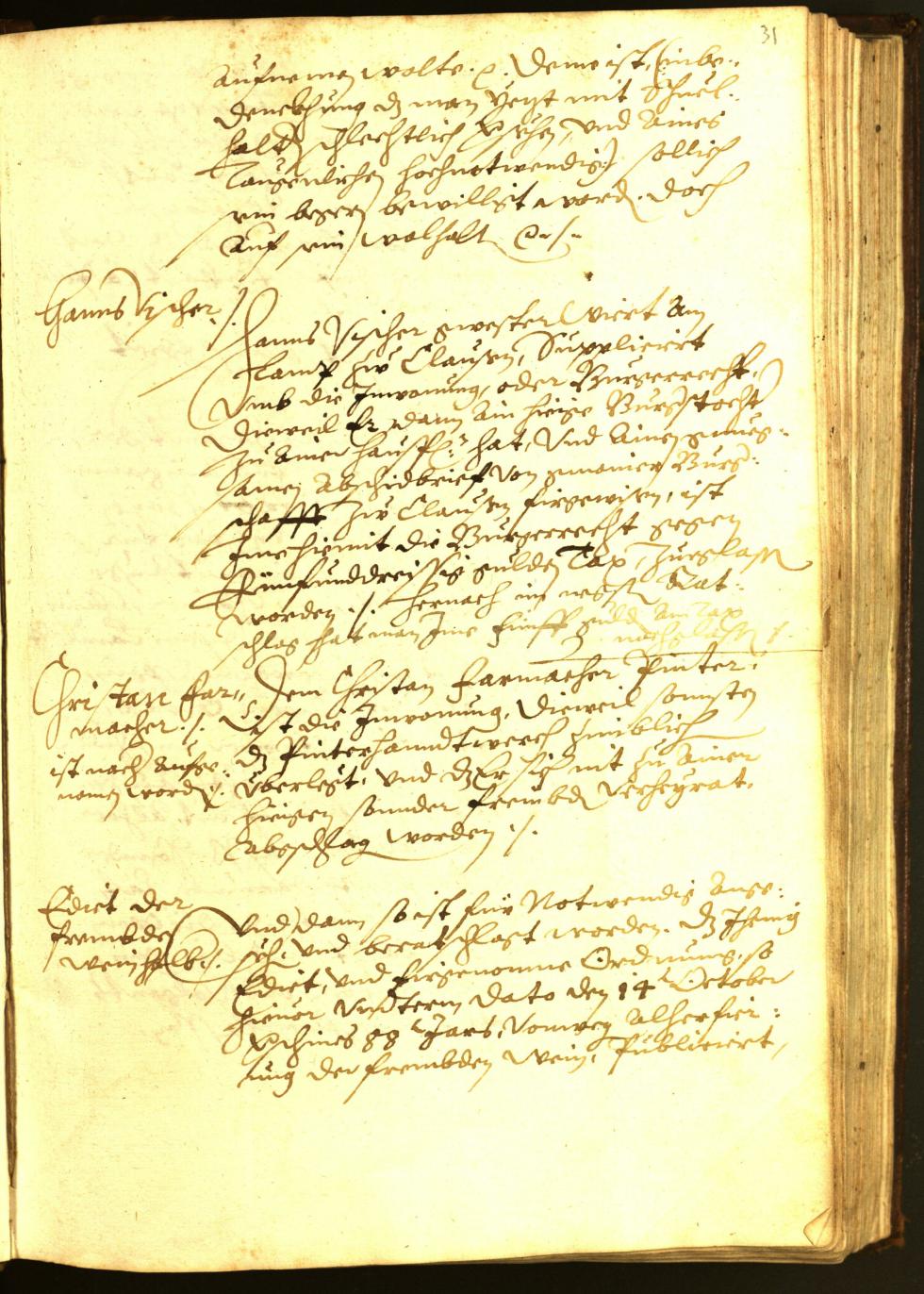 Civic Archives of Bozen-Bolzano - BOhisto Minutes of the council 1594 