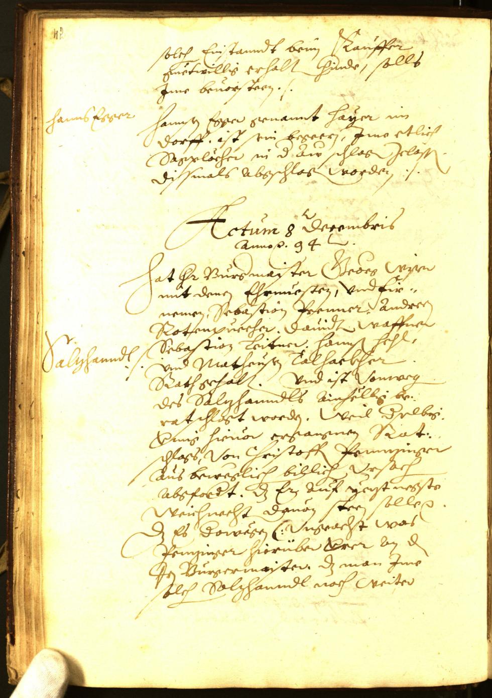 Civic Archives of Bozen-Bolzano - BOhisto Minutes of the council 1594 