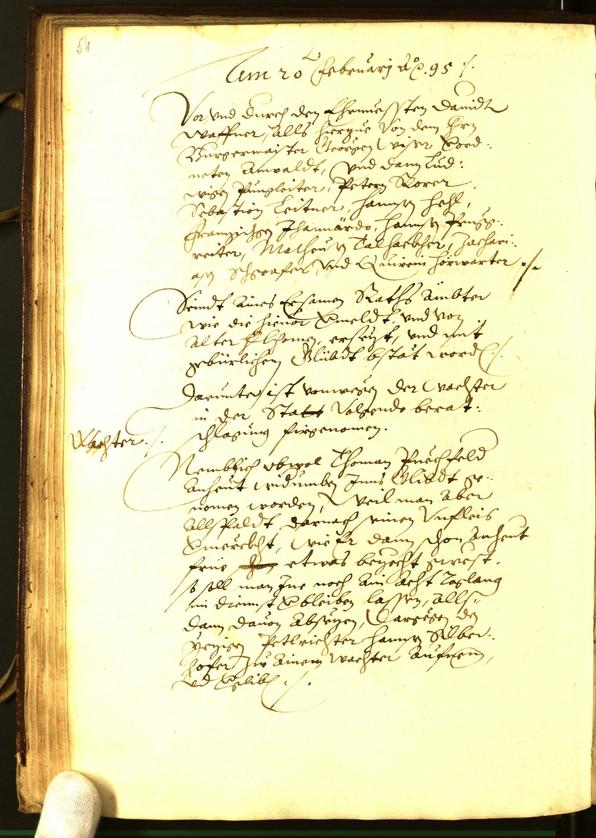 Civic Archives of Bozen-Bolzano - BOhisto Minutes of the council 1595 