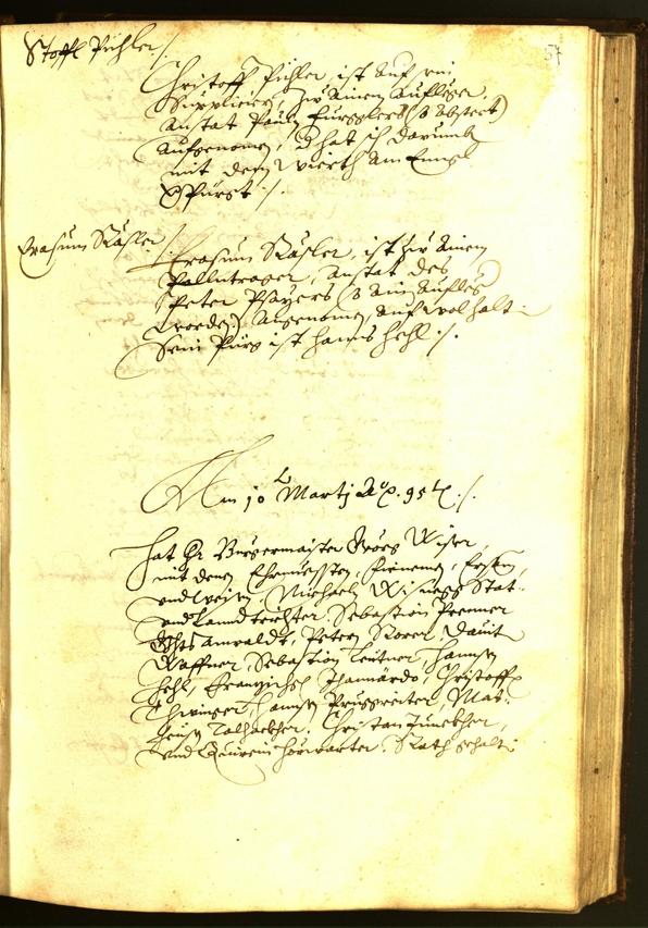 Archivio Storico della Città di Bolzano - BOhisto protocollo consiliare 1595 