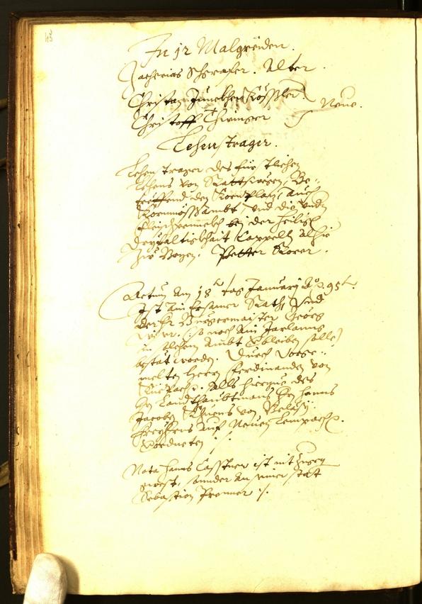 Civic Archives of Bozen-Bolzano - BOhisto Minutes of the council 1595 