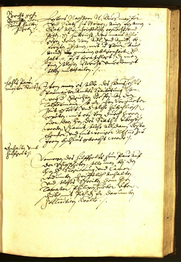 Civic Archives of Bozen-Bolzano - BOhisto Minutes of the council 1595 