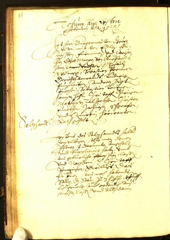 Civic Archives of Bozen-Bolzano - BOhisto Minutes of the council 1595 