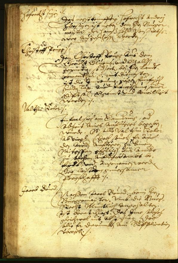 Civic Archives of Bozen-Bolzano - BOhisto Minutes of the council 1596 