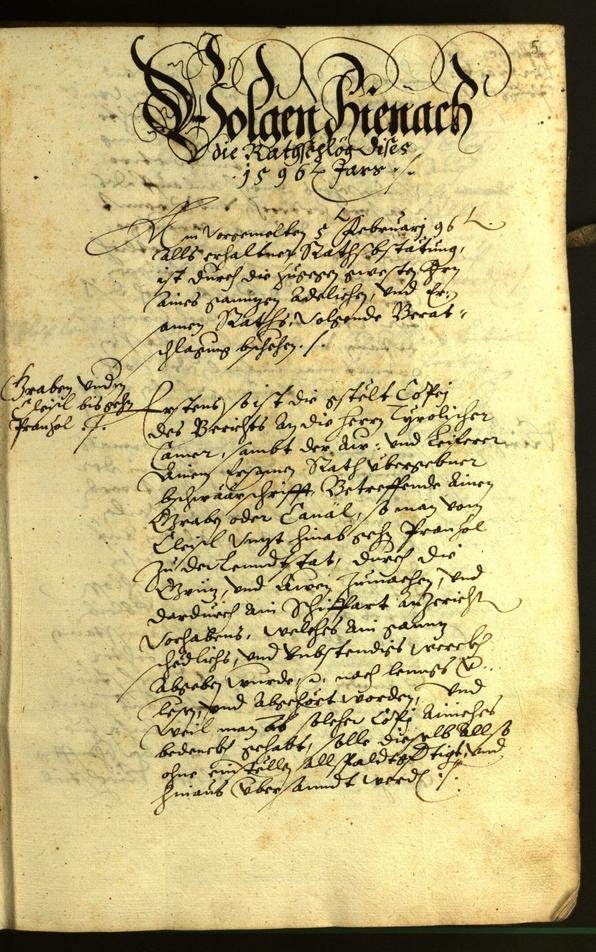 Archivio Storico della Città di Bolzano - BOhisto protocollo consiliare 1596 