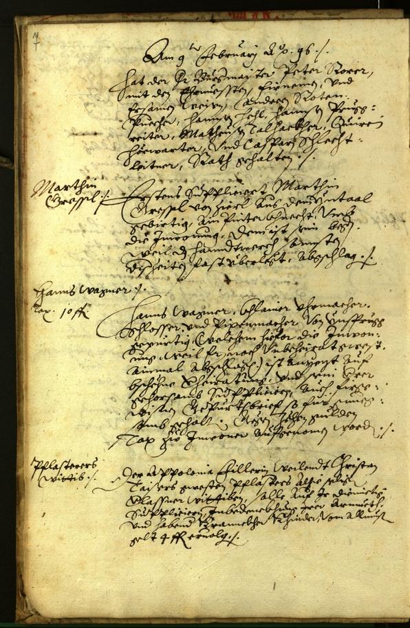 Civic Archives of Bozen-Bolzano - BOhisto Minutes of the council 1596 