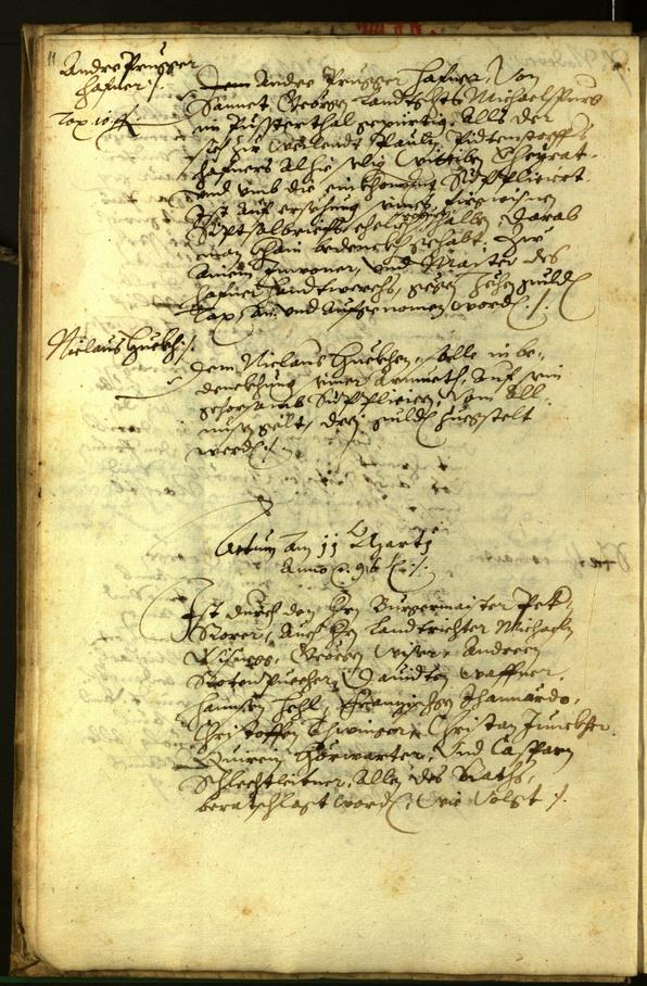 Civic Archives of Bozen-Bolzano - BOhisto Minutes of the council 1596 