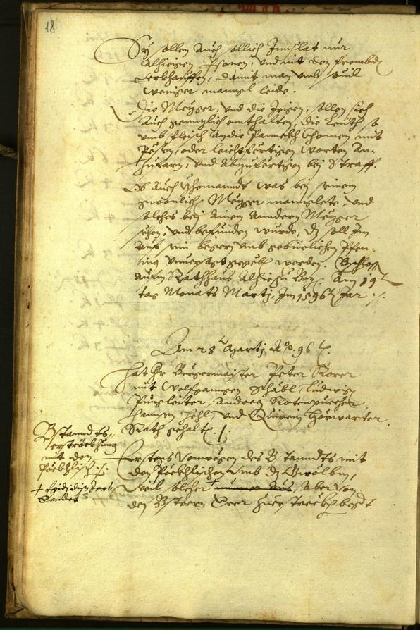 Civic Archives of Bozen-Bolzano - BOhisto Minutes of the council 1596 