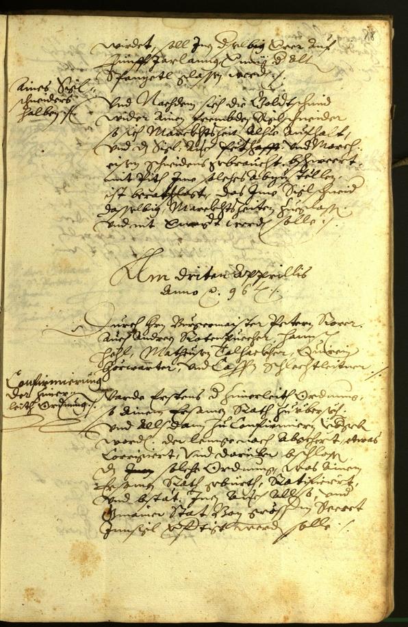 Civic Archives of Bozen-Bolzano - BOhisto Minutes of the council 1596 