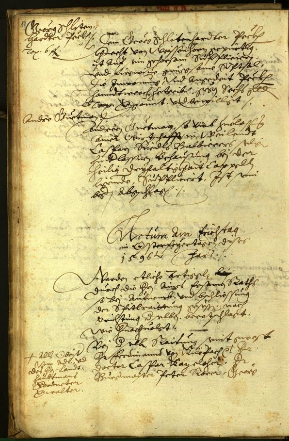 Archivio Storico della Città di Bolzano - BOhisto protocollo consiliare 1596 