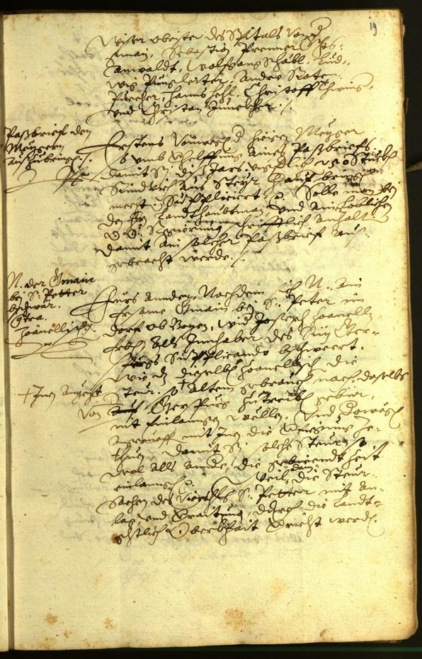 Civic Archives of Bozen-Bolzano - BOhisto Minutes of the council 1596 