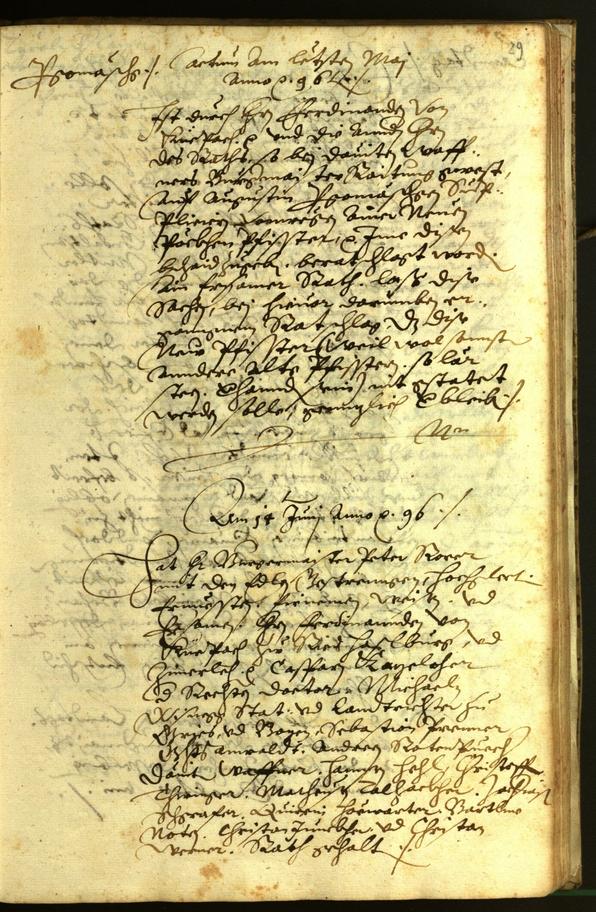 Civic Archives of Bozen-Bolzano - BOhisto Minutes of the council 1596 