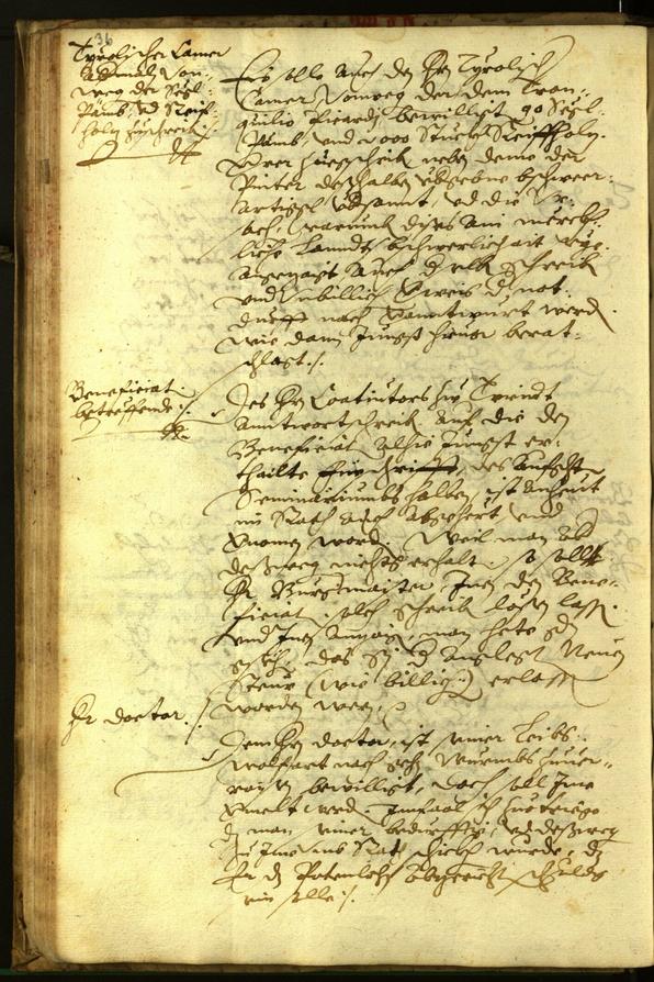 Civic Archives of Bozen-Bolzano - BOhisto Minutes of the council 1596 