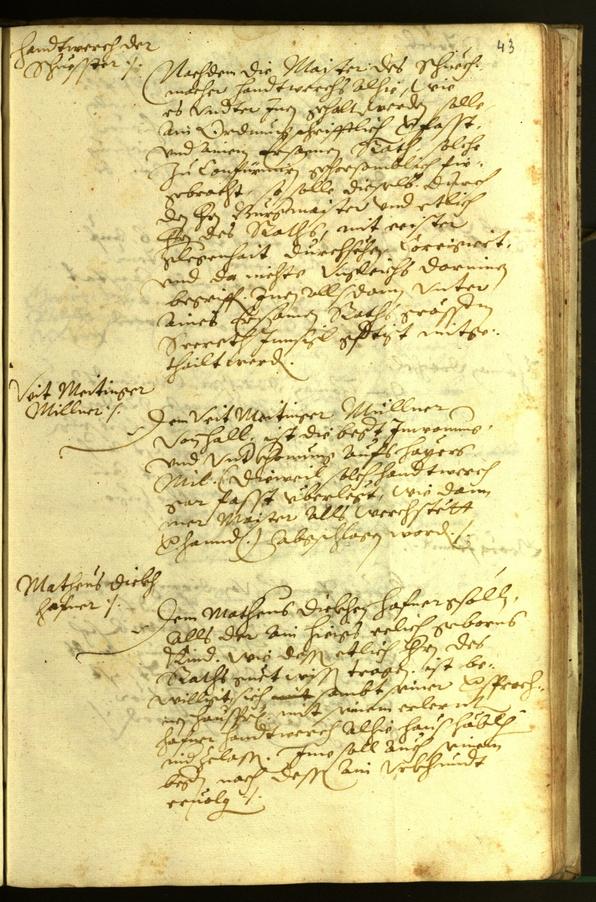 Civic Archives of Bozen-Bolzano - BOhisto Minutes of the council 1596 