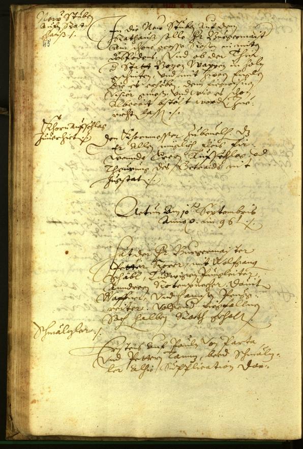 Civic Archives of Bozen-Bolzano - BOhisto Minutes of the council 1596 