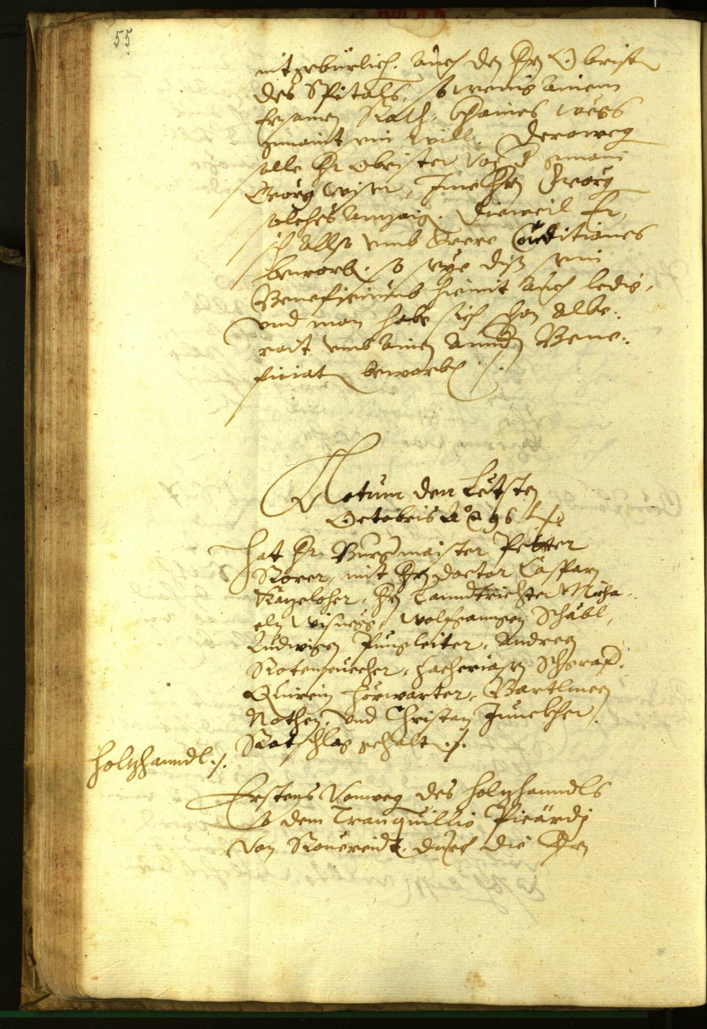 Civic Archives of Bozen-Bolzano - BOhisto Minutes of the council 1596 